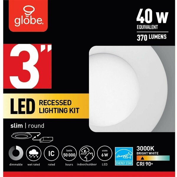 Or 3 in. Metal LED Recessed Light, Frost White - 40 watt OR3300360